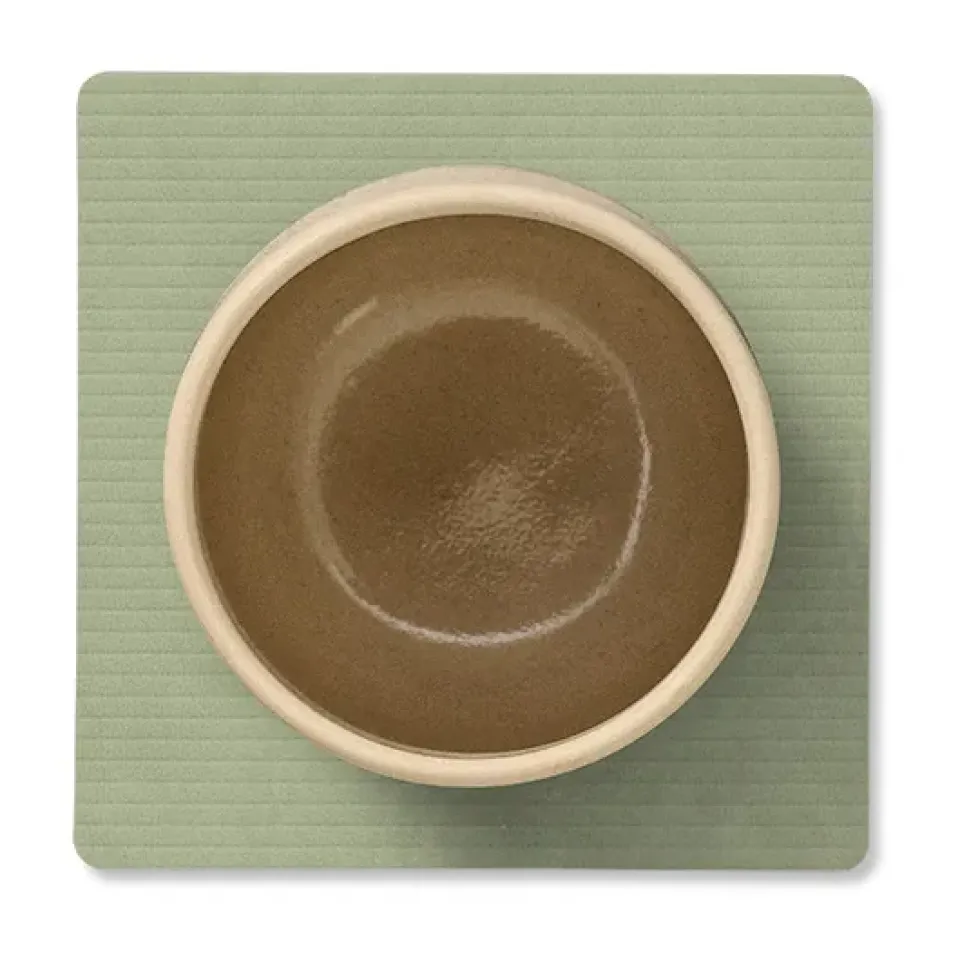 LIND DNA Corduroy coaster square, Olive Green Hot