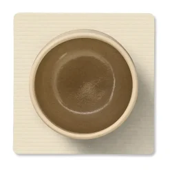 LIND DNA Corduroy coaster square, Vanilla White Clearance