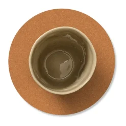 LIND DNA Core coaster circle, Flecked nature Brown Online
