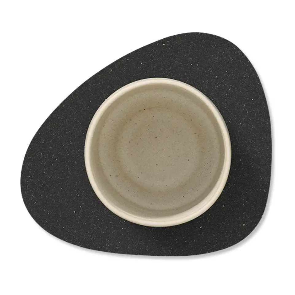 LIND DNA Core coaster curve, Flecked anthracite Black Best