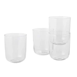 Muuto Corky glass high 4-pack, Clear Transparent Outlet