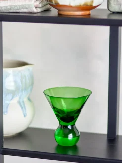 Bloomingville Corliss cocktail glass 4-pack, Green Sale