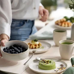 Villeroy & Boch Crafted cotton dinner set 6 pieces, White Discount