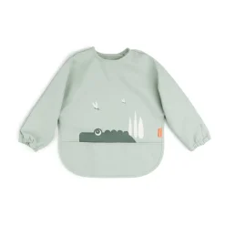 Done by deer Croco bib with sleeves, Green New