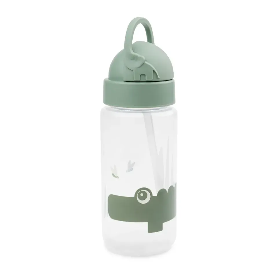 Done by deer Croco bottle with straw, Green Discount