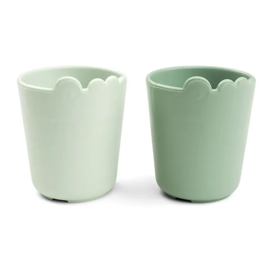 Done by deer Croco kiddish mini mug 10 cl 2-pack, Green Outlet