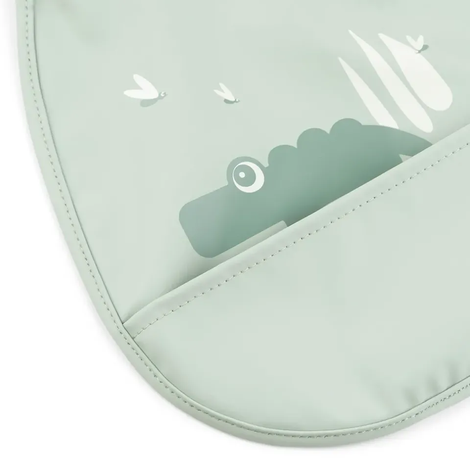 Done by deer Croco Tiny Bib 2-pack, Green Sale