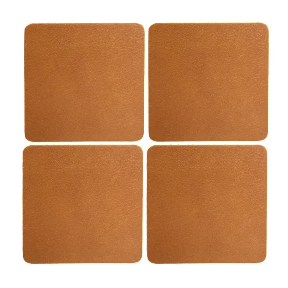 Xapron Cuba coaster 4-pack, Camel Brown