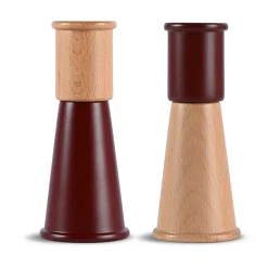 Sagaform Cucumber salt and pepper grinder small 2 pieces, Red-brown RedBrown New