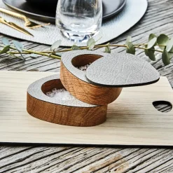 LIND DNA Curve salt & pepper set 2-pack, Natural-anthracite Grey Discount