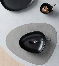 LIND DNA Curve Stoneware deep plate 19x22 cm, Black Discount