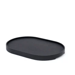 Bosign CurveLine™ Serving Tray anti-slip 39x26 cm, willow wood Black Sale
