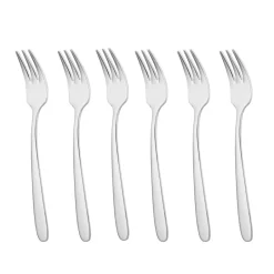 Villeroy & Boch Daily Line dessert fork, 6-pack Silver-coloured Online