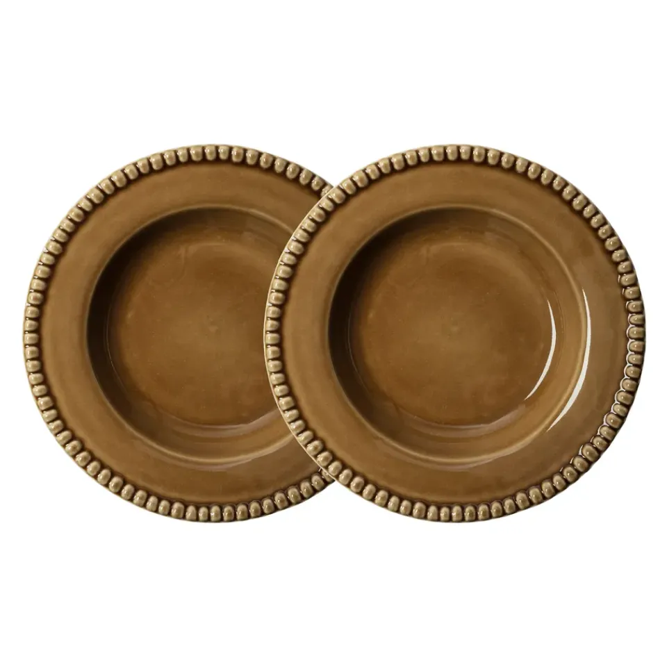 PotteryJo Daria deep plate Ø26 cm 2-pack, Umbra Beige Online