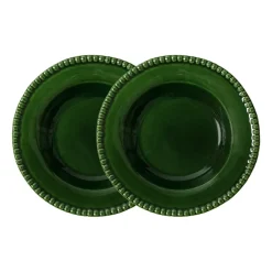 PotteryJo Daria deep plate Ø26 cm 2-pack, Moss Green Sale