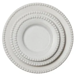 PotteryJo Daria dinner plate Ø28 cm 2-pack, Cotton shiny White