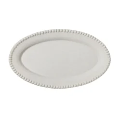PotteryJo Daria serving plate 35 cm stengods, Cotton White New