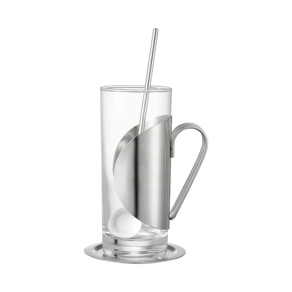 Dorre Darry irish coffee set, Glass-stainless steel TransparentSilver-coloured Best