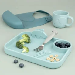 Done by deer Deer Friends Easy-grip cutlery set 3 pieces, Grey New