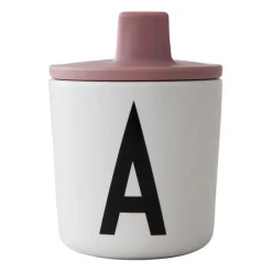 Design Letters beak lid to melamine cup, Ash rose Pink Outlet