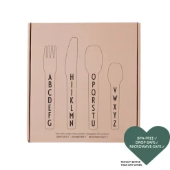 Design Letters children's cutlery melamine, Nude Beige Clearance