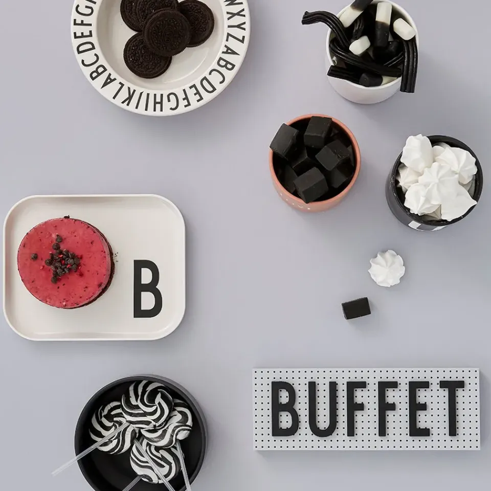 Design Letters children's dinnerware set, K White Discount