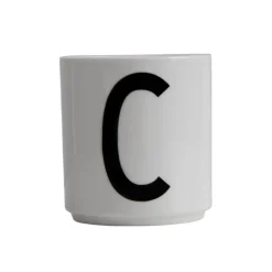 Design Letters cup, C BlackWhite