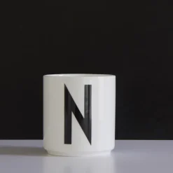 Design Letters cup, N White Discount