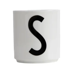 Design Letters cup, S BlackWhite Best