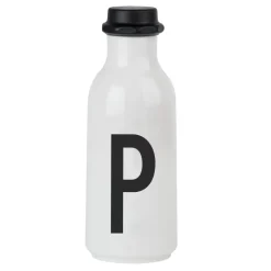 Design Letters drinking bottle, P BlackWhite