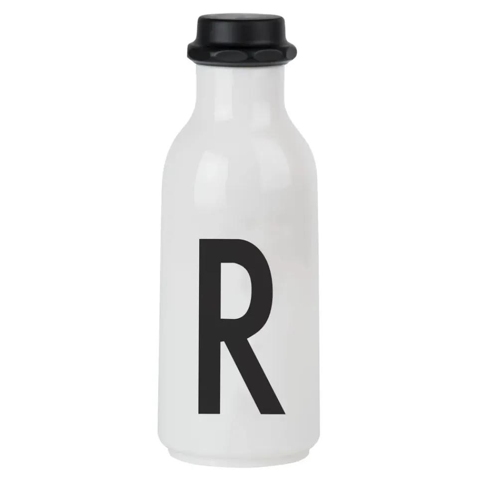 Design Letters drinking bottle, R BlackWhite Sale