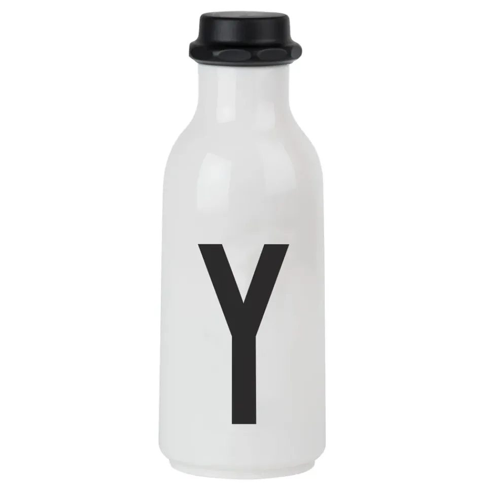 Design Letters drinking bottle, Y BlackWhite