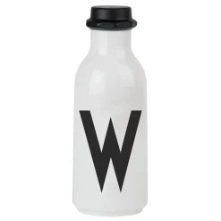 Design Letters drinking bottle, W BlackWhite Best