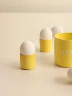 Design Letters egg cup 2-pack, Hello- Yellow Sale