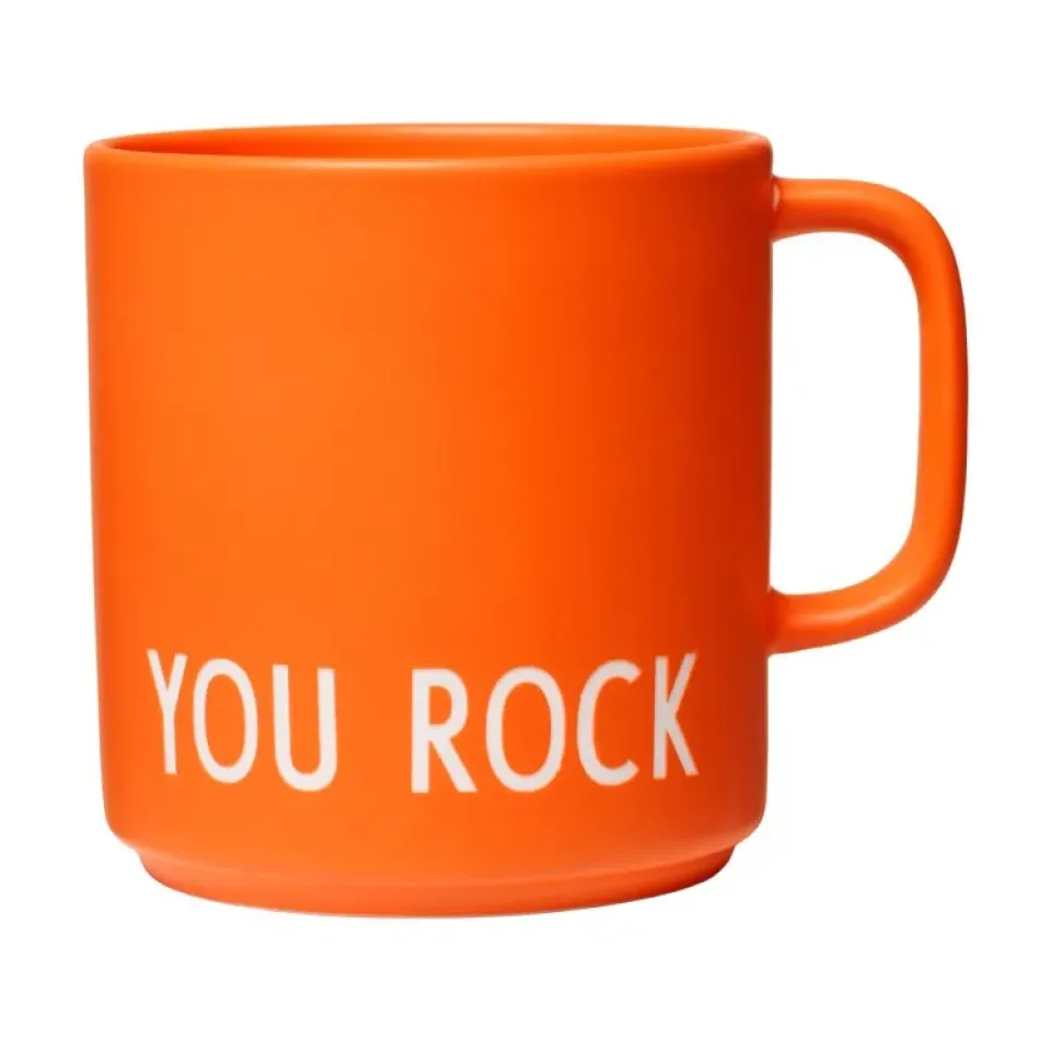 Design Letters favourite cup with handle 25 cl, Orange New