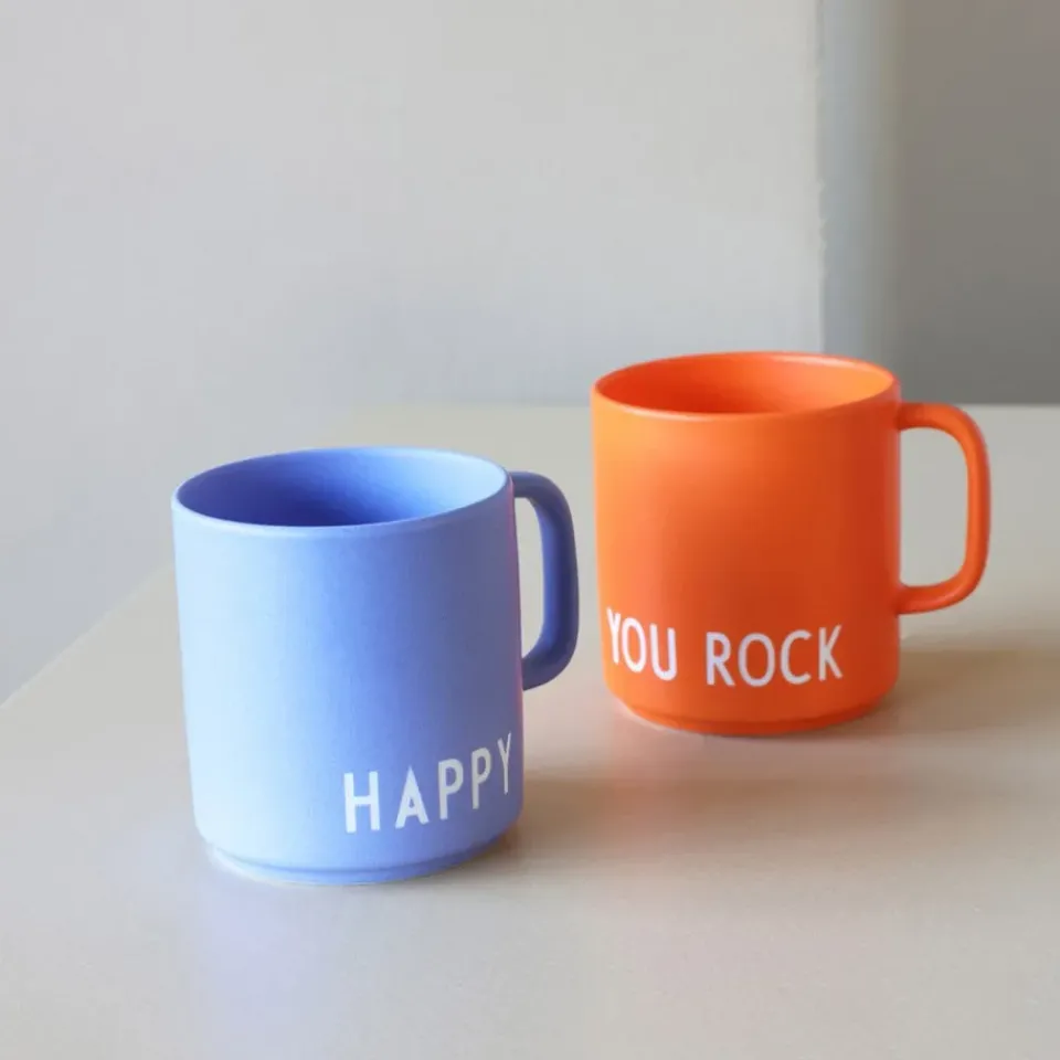 Design Letters favourite cup with handle 25 cl, Orange New