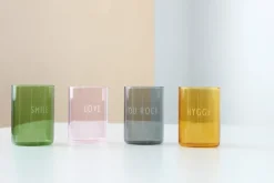 Design Letters favourite glass 35 cl, Smile- Green Sale