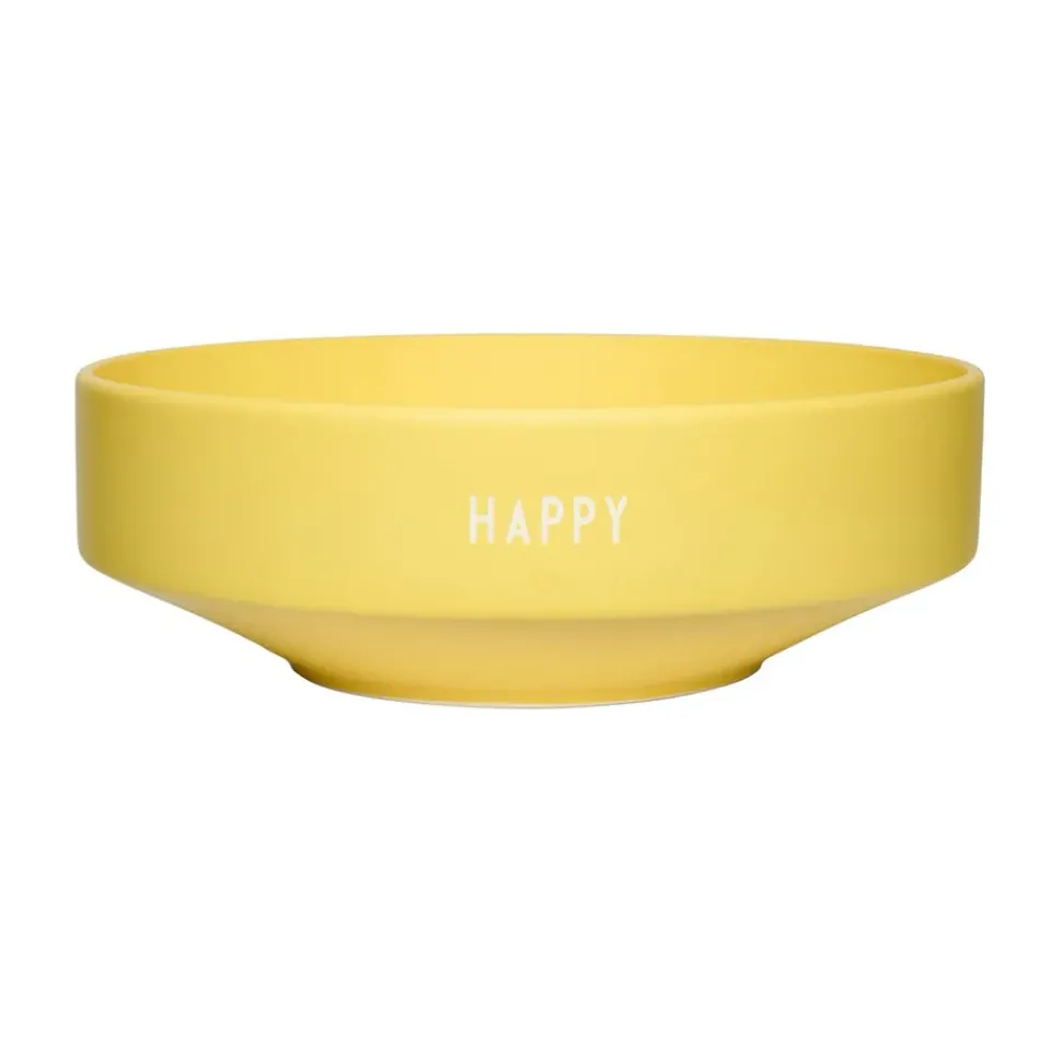 Design Letters favourite bowl large Ø22 cm, Yellow Discount