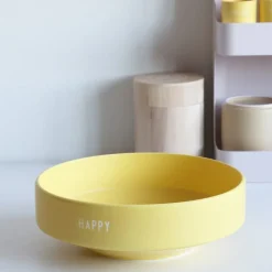 Design Letters favourite bowl large Ø22 cm, Yellow Discount