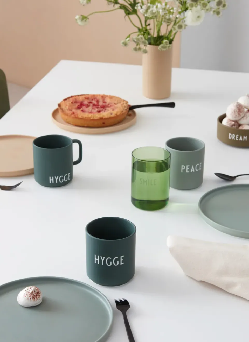 Design Letters favourite cup with handle 25 cl, Hygge-dark Green Outlet