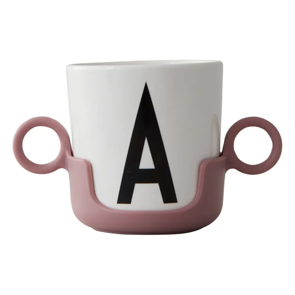Design Letters handle for cup, Ash rose Pink New