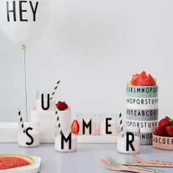 Design Letters Kids glass, T Transparent New