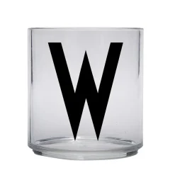 Design Letters Kids glass, W Transparent Discount