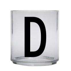 Design Letters Kids glass, D Transparent New