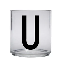 Design Letters Kids glass, U Transparent Discount