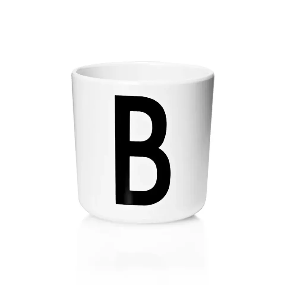 Design Letters personlised cup eco, B White Clearance