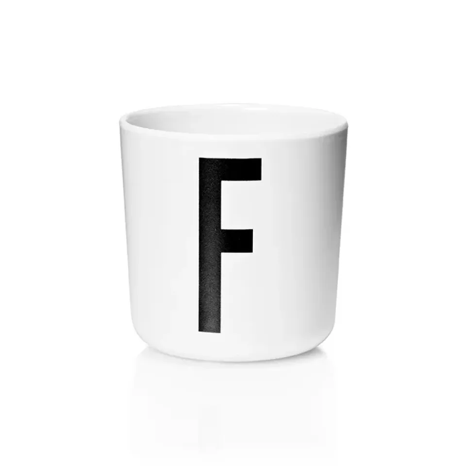 Design Letters personlised cup eco, F White Hot