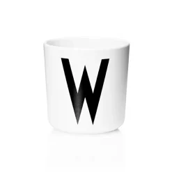 Design Letters personlised cup eco, W White Clearance