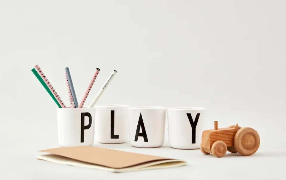 Design Letters personlised cup eco, P White Best