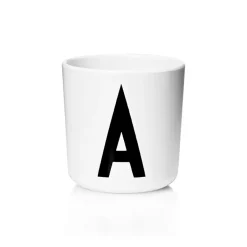 Design Letters personlised cup eco, A White